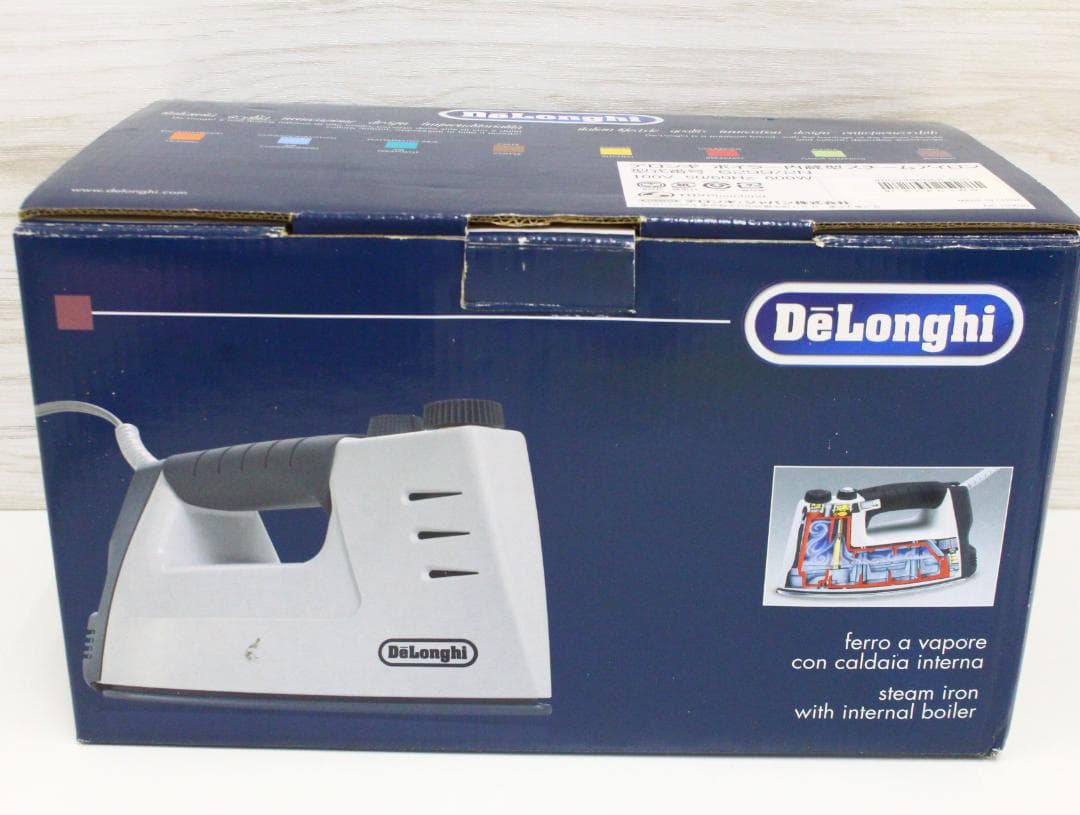 ▲DELONGHI／デロンギボイラー内蔵型スチームアイロン