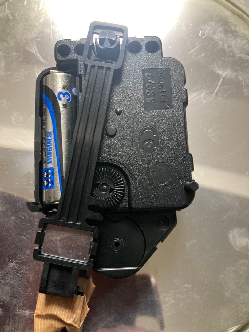 愛知時計電機 新品ムーブメントに換装済 アンティークカレンダー時計