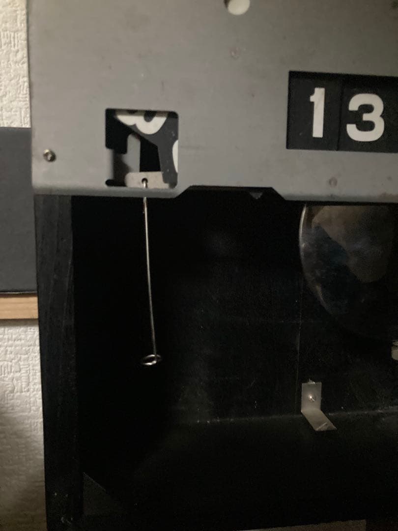 愛知時計電機 新品ムーブメントに換装済 アンティークカレンダー時計