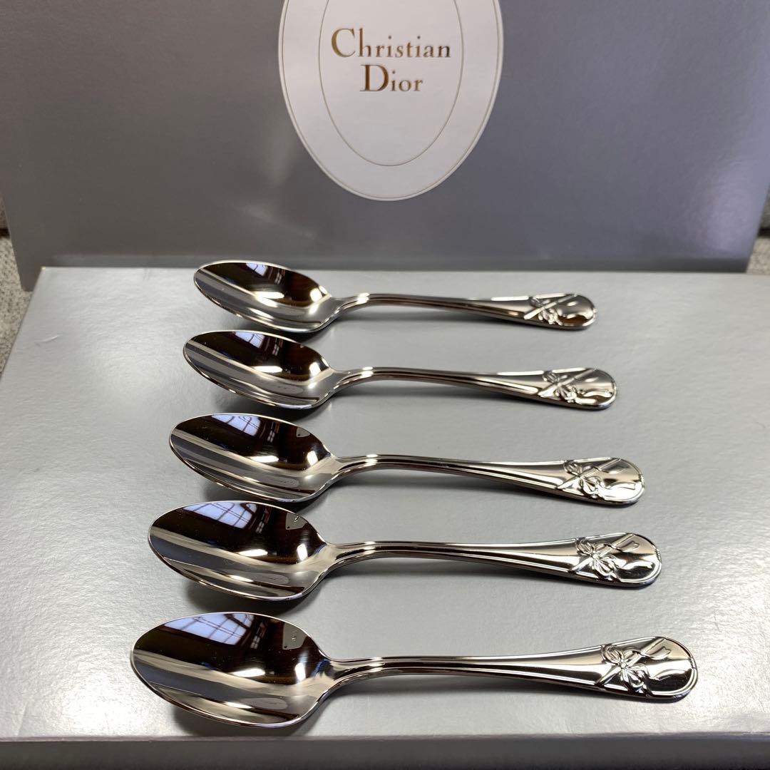 クリスチャンディオール　マーガレット　コースター　スプーン　コーヒー　リボン