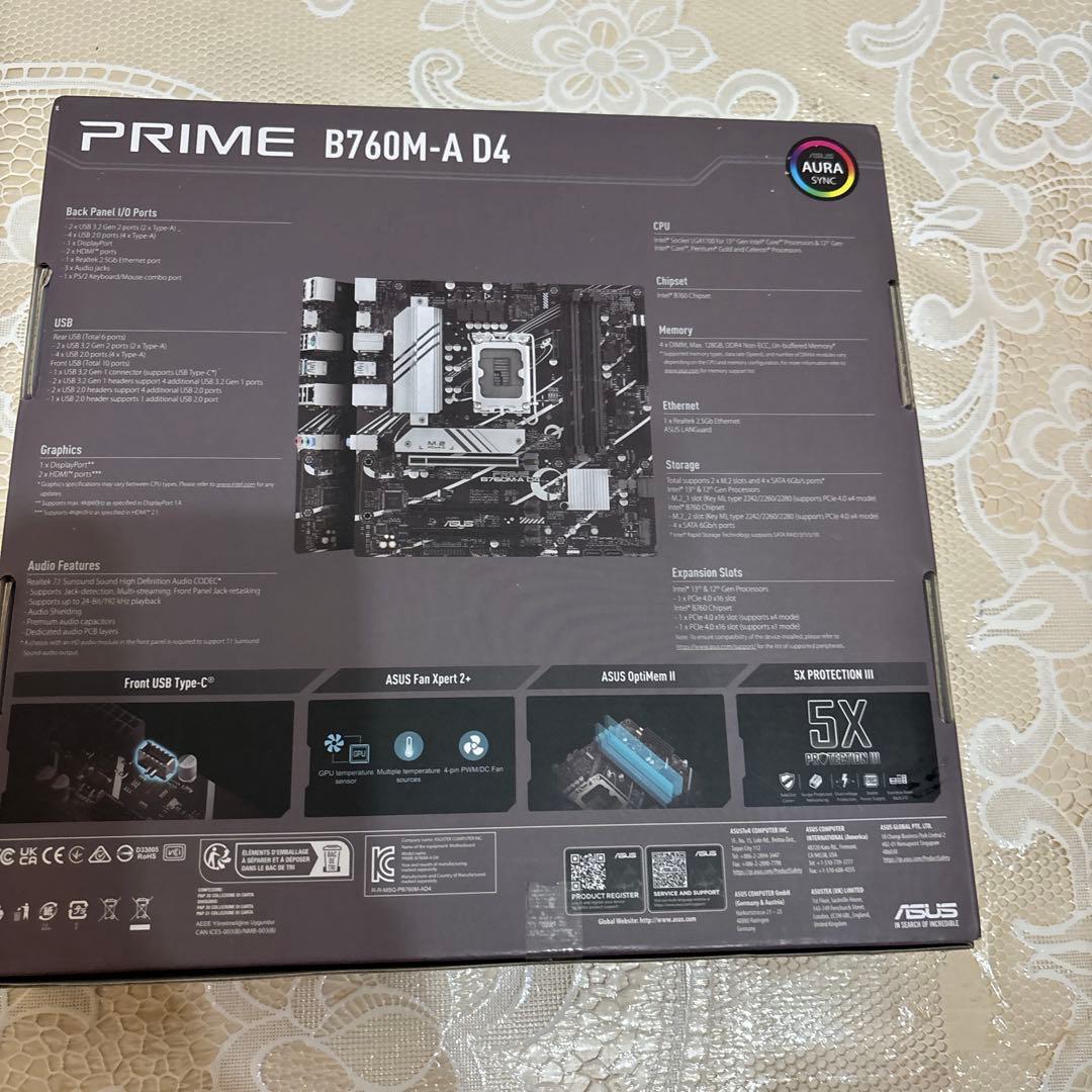 その他 ASUS PRIME B760M-A D4 Intel