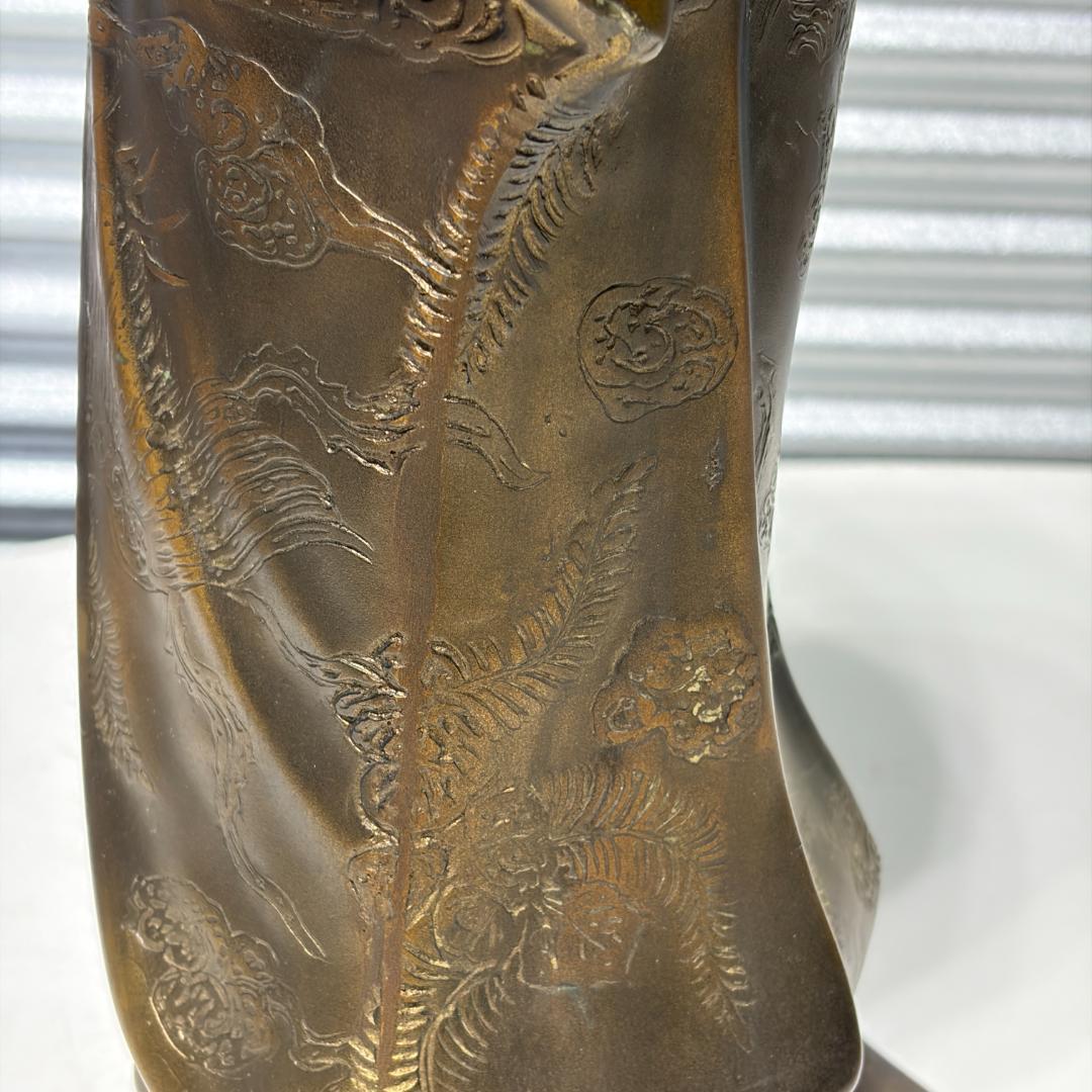 中古 鶯玉作 観音菩薩像 仏像 置物 骨董 レトロ アンティーク