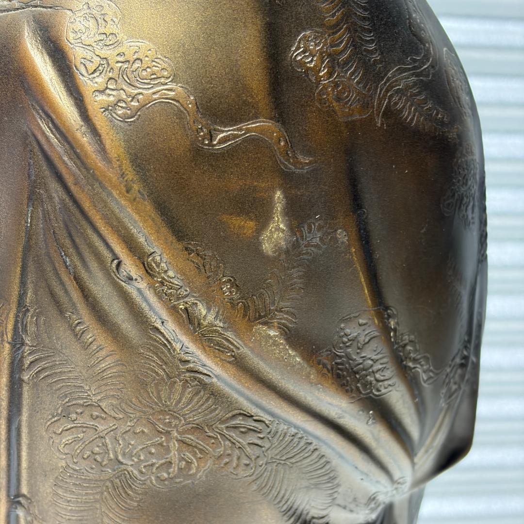 中古 鶯玉作 観音菩薩像 仏像 置物 骨董 レトロ アンティーク