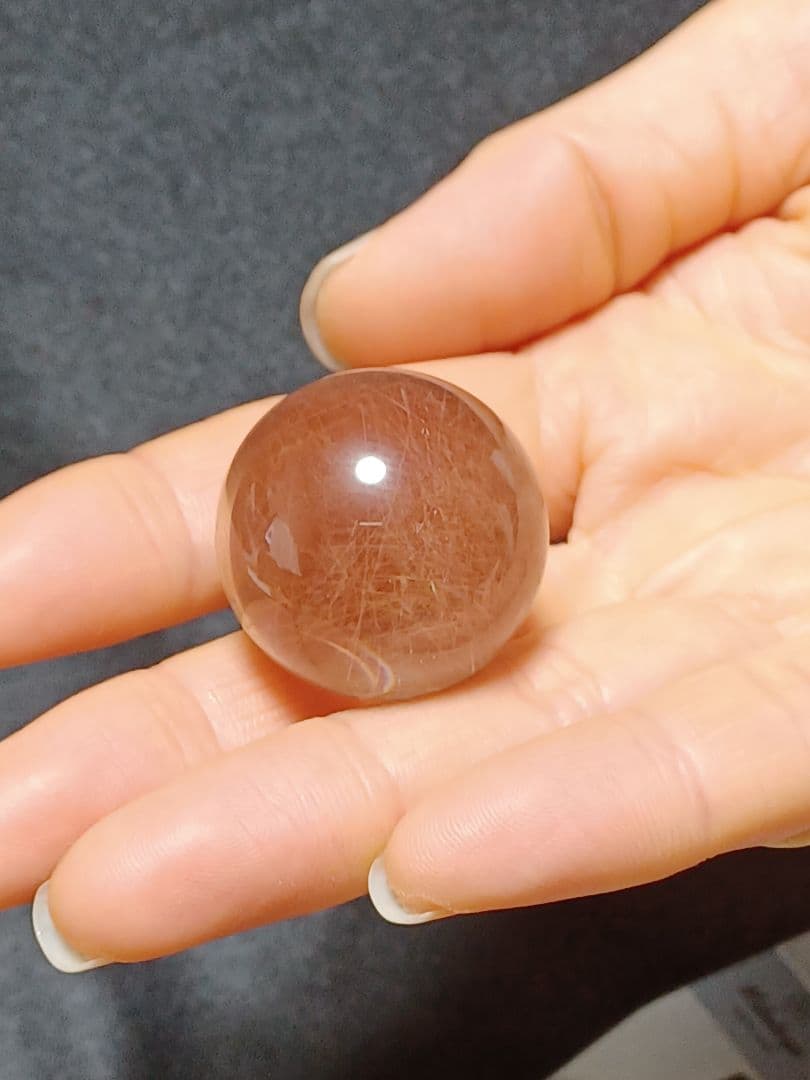 ⭐ラビットヘアスモーキールチル　直径約27.5㎜ 　重約29.9㌘⭐
