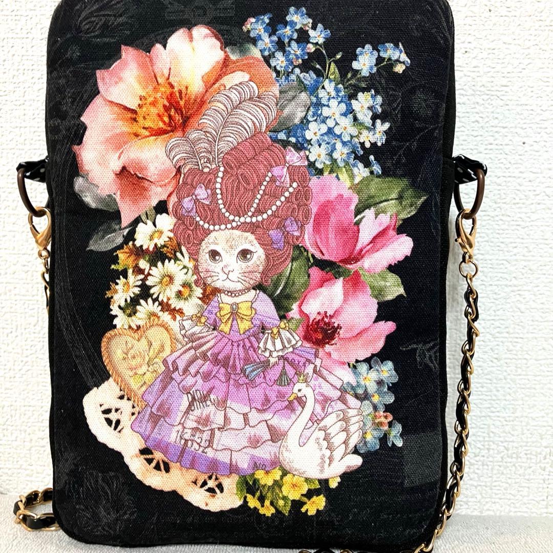 ねこねこ　ジョリーフルール　コラージュコラージュ　ポシェット