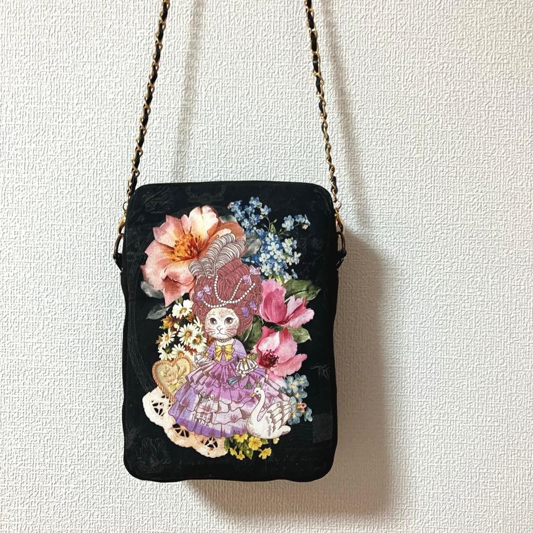 ねこねこ　ジョリーフルール　コラージュコラージュ　ポシェット