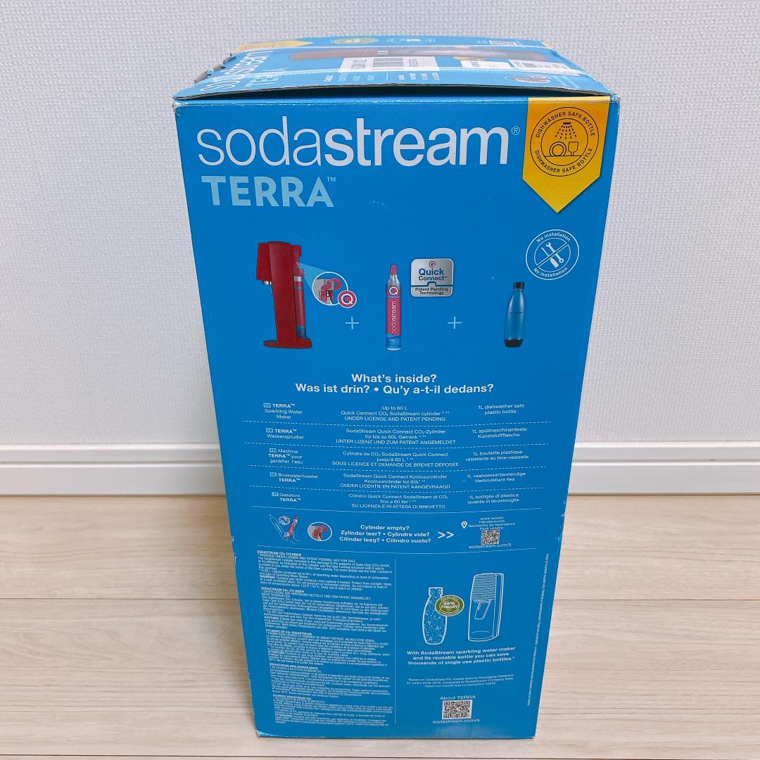 sodastream TERRA 炭酸水メーカー レッド 赤 新品未使用 保証付