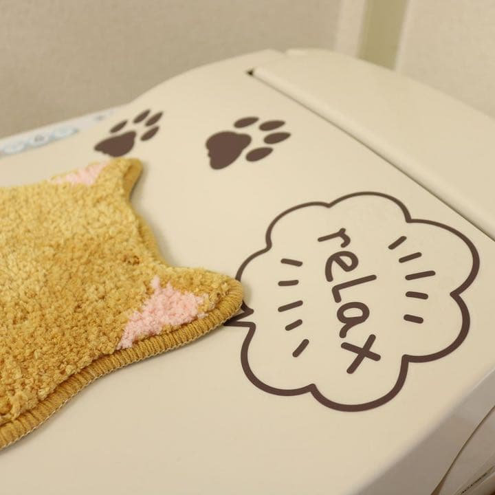 トイレマット 新品 セット 4点 消臭 ワンコ かわいい トイレ デコール 犬