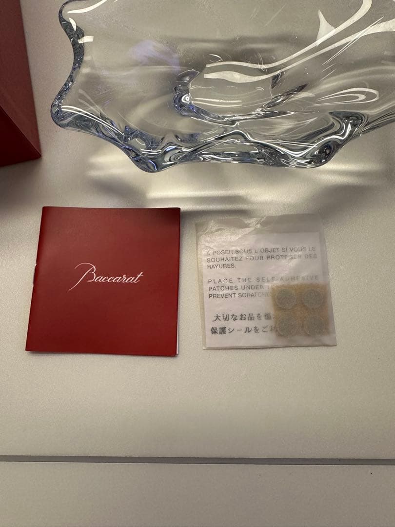 Baccarat クリスタルフラワー型皿 バカラ