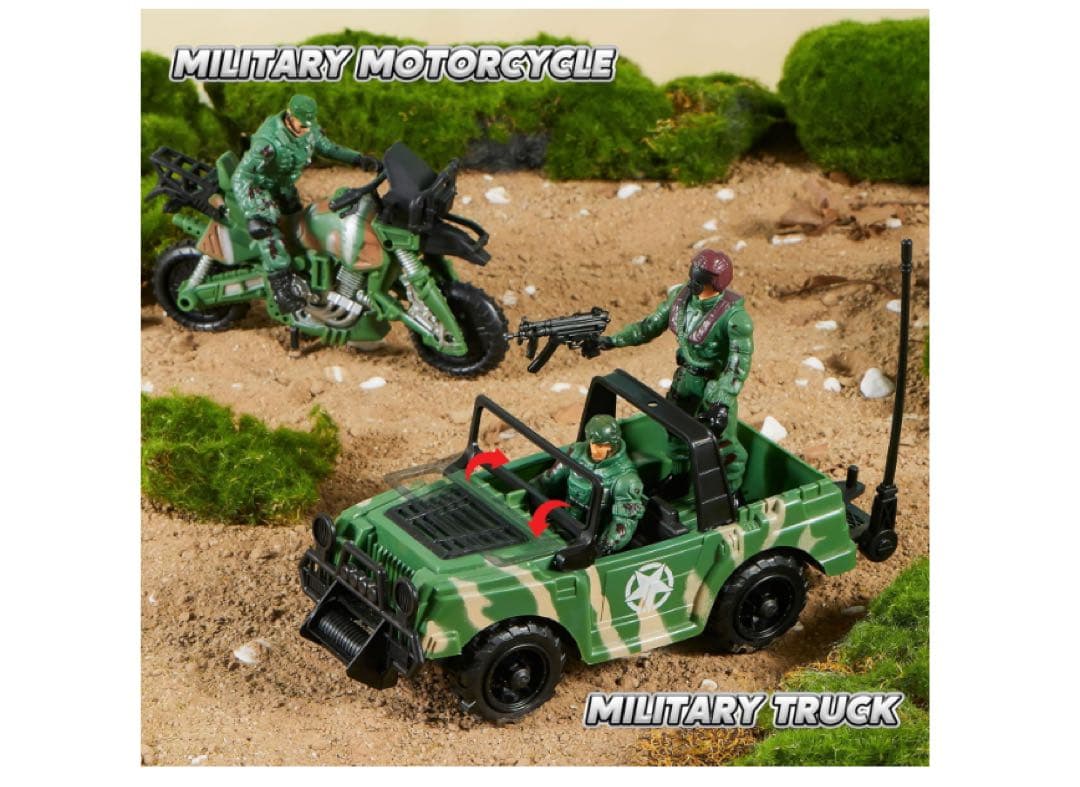 JOYIN ミリタリーヘリコプター 10点セット 軍隊 フィギュア付き