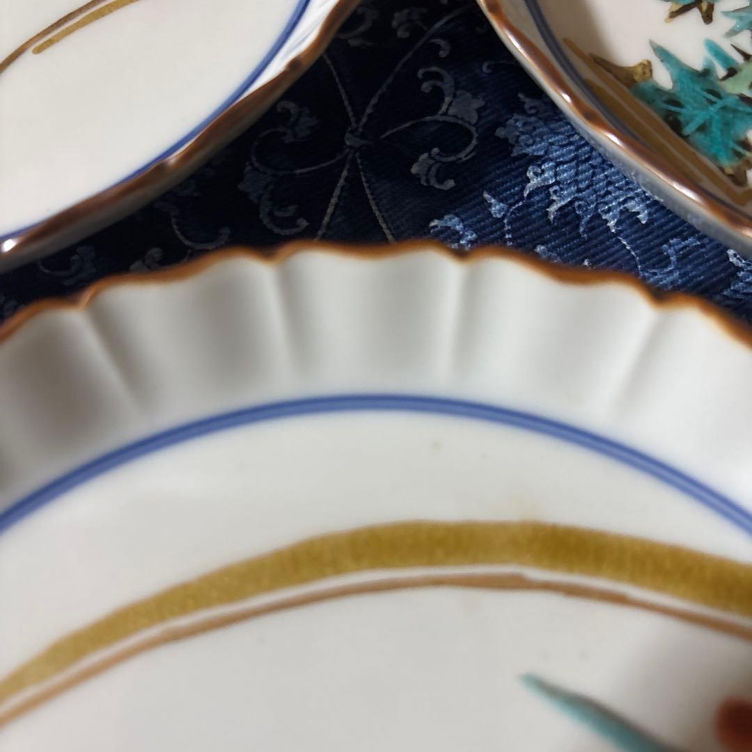 九谷焼　北山堂　銘々皿　中皿　絵がわり　5枚