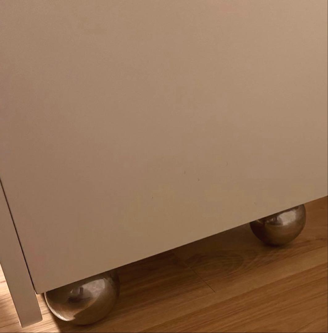 【直接引取り】訳あり韓国インテリア チェストスライドレール付 白 家具