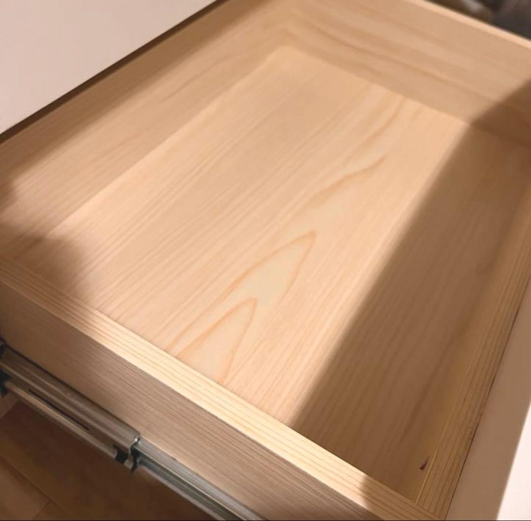 【直接引取り】訳あり韓国インテリア チェストスライドレール付 白 家具