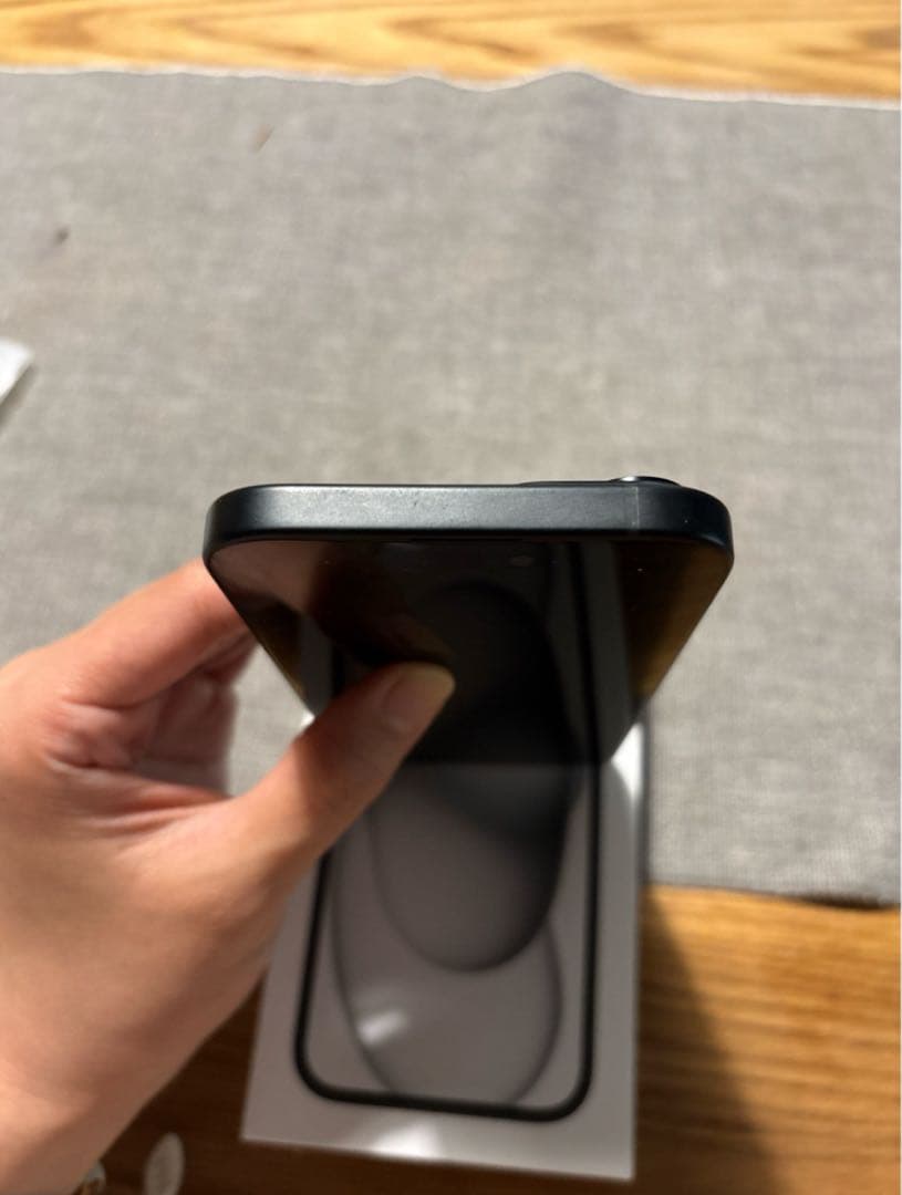 iPhone15 128GB ブラック 背面ガラス割れ ジャンク