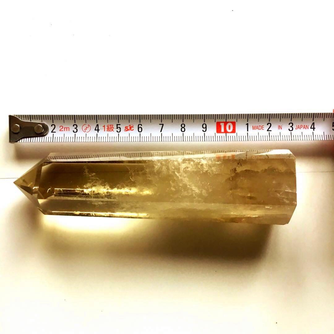 天然石シトリン　非加熱黄水晶　大きめポイント180g 金運アップ　パワーストーン