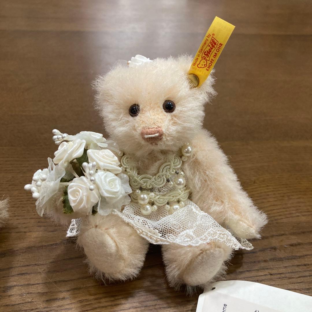 Steiff ぬいぐるみ タキシードとドレスのセット