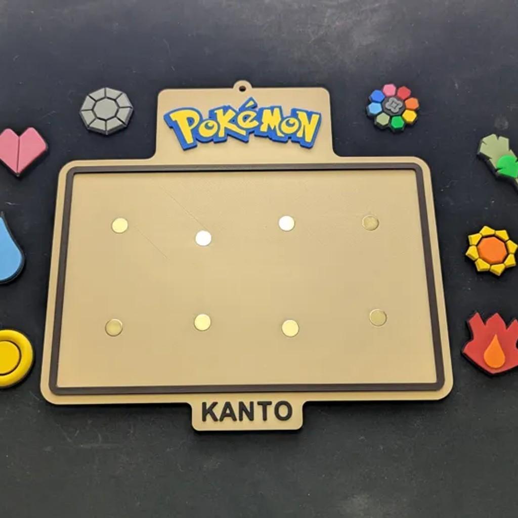 ポケモン カントー地方 ジムバッジ ディスプレイボード