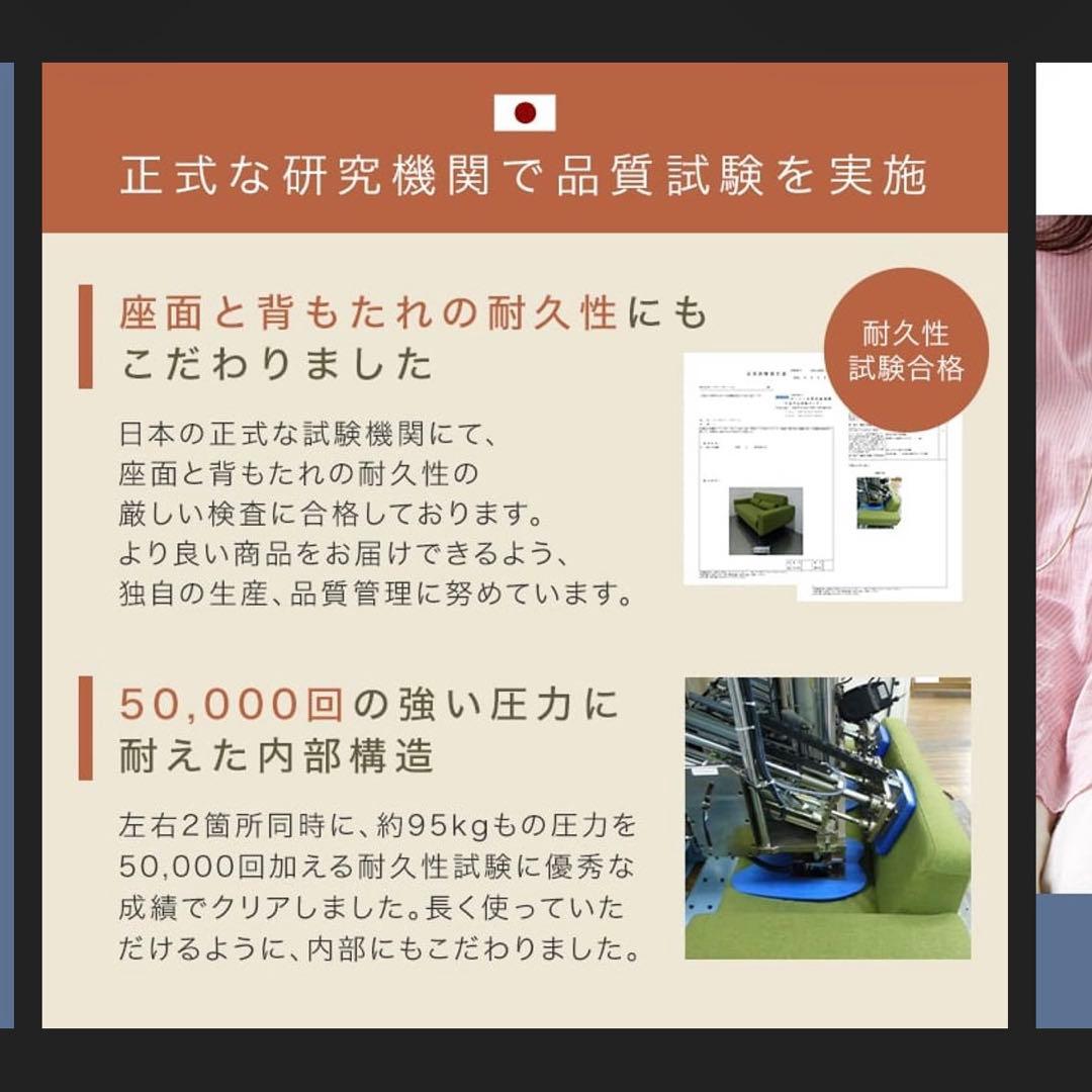 LOWYA ベルベット調2人掛けソファ グレー