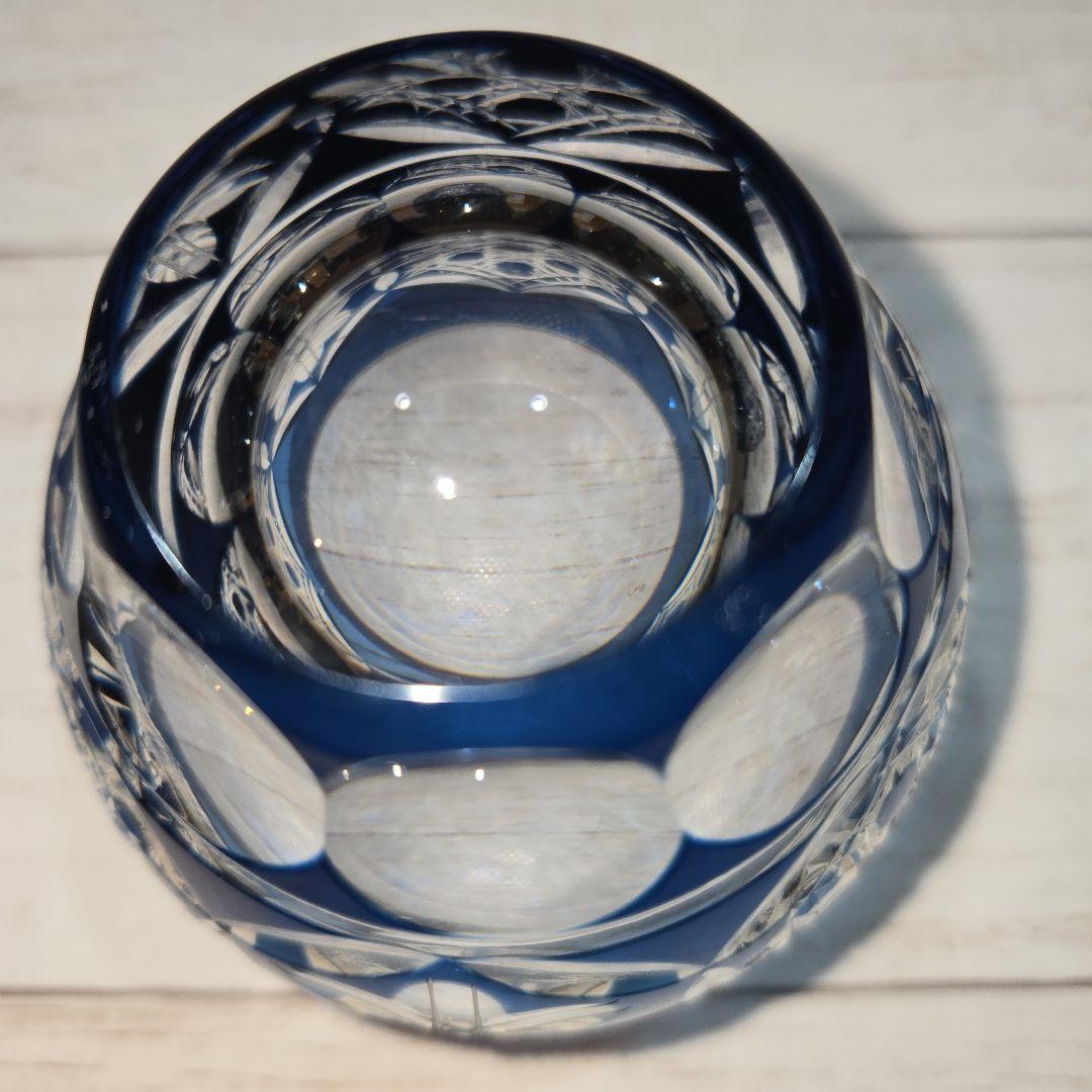 【廃盤】KAMAY カマイガラス 色被切子 手づくり 5個セット