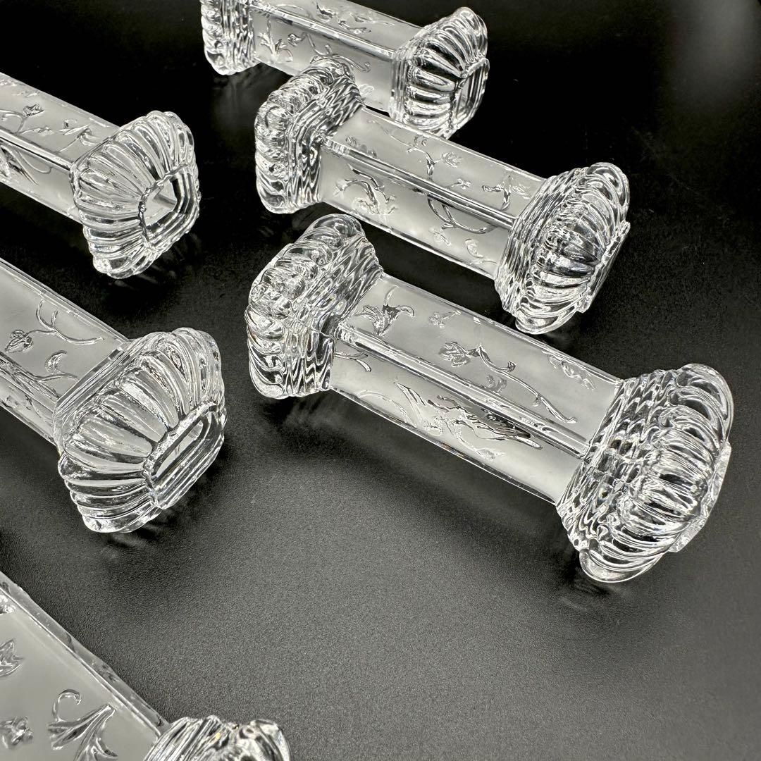 【美品】Baccarat オールドバカラ 鳳凰 ルネサンス ナイフレスト 6個
