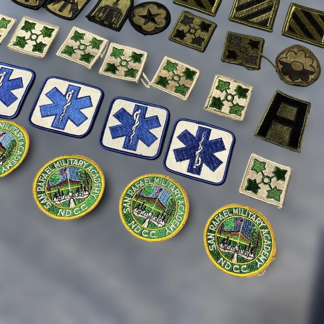 軍用刺繍パッチセット 76枚まとめ売り　ビンテージワッペン　軍物