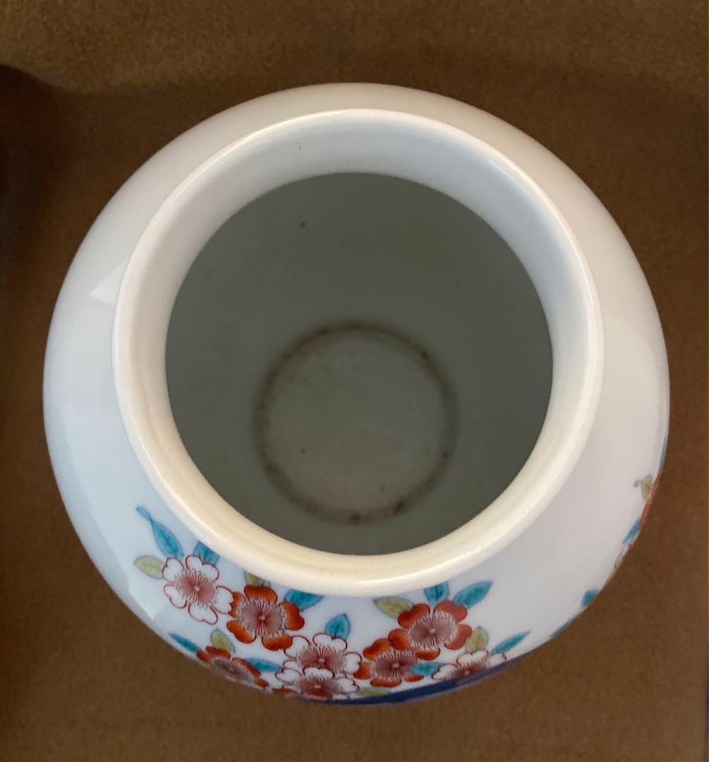 錦御所車花瓶