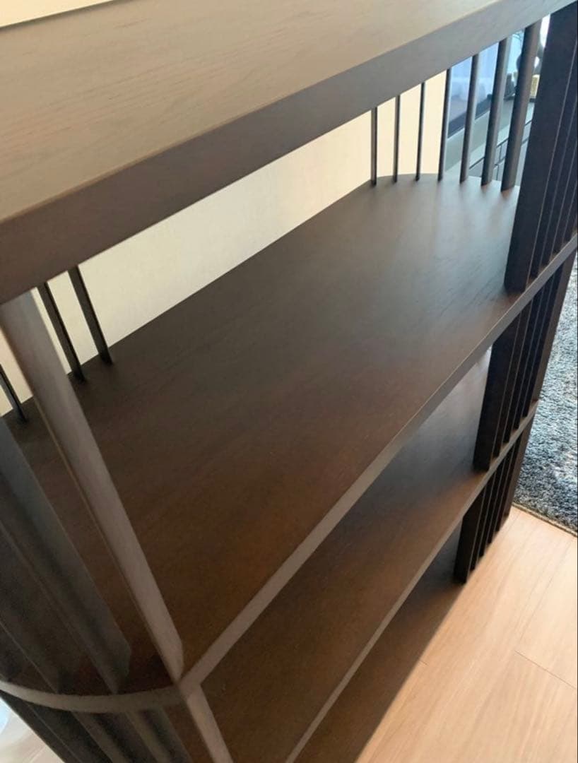 90万 新品同様【arflex】CASTELLO シェルフ オーク 飾り棚