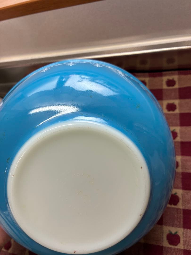 【最終値下げ】オールドパイレックス　スノーフレークミキシングボウル3コ　USA