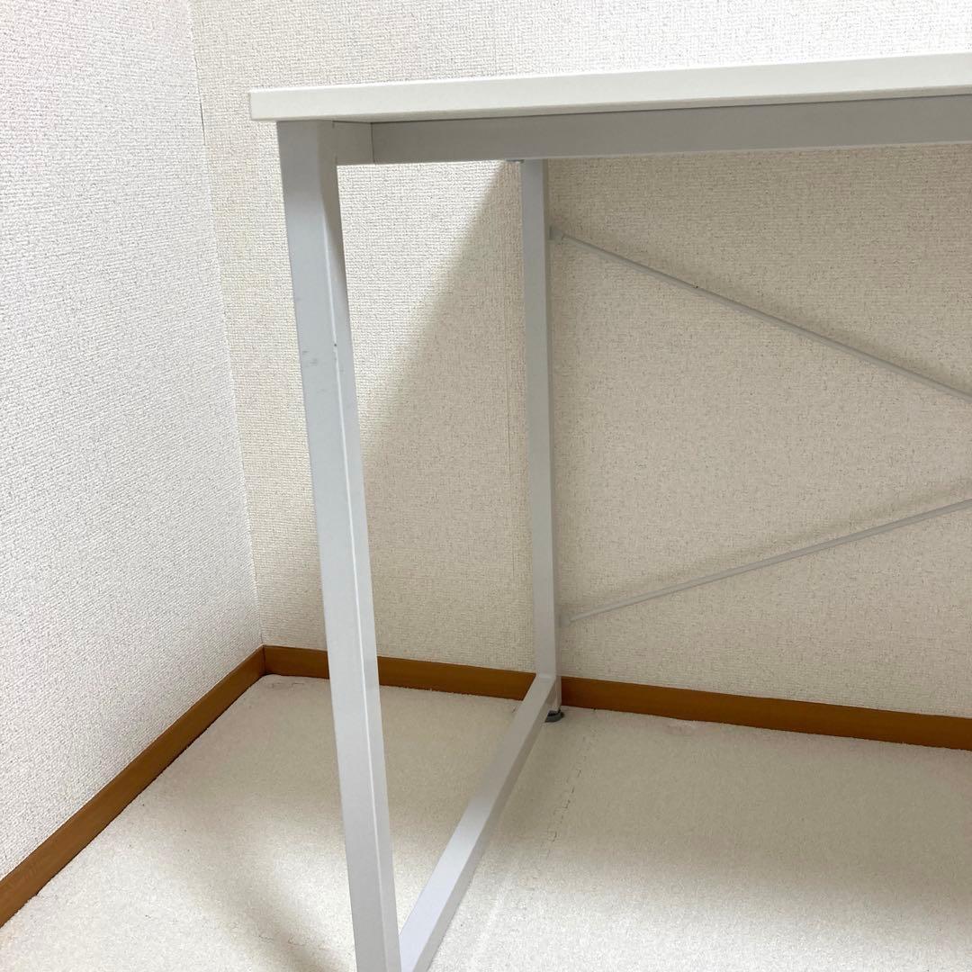 ホワイトシンプルデスク　120×60×70