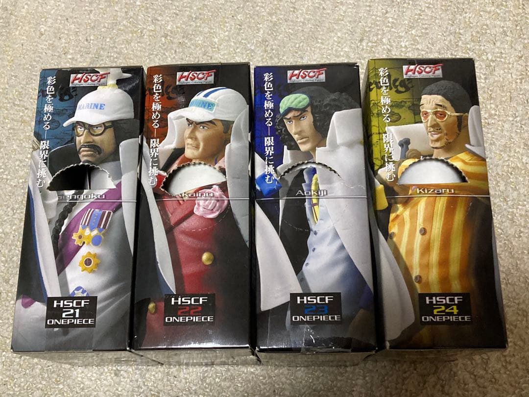 ONEPIECE ハイスペックカラーリングフィギュア６ 海軍　全4種類セット