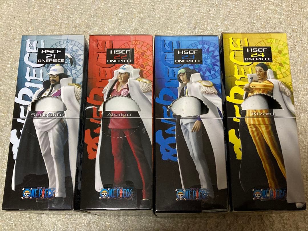 ONEPIECE ハイスペックカラーリングフィギュア６ 海軍　全4種類セット