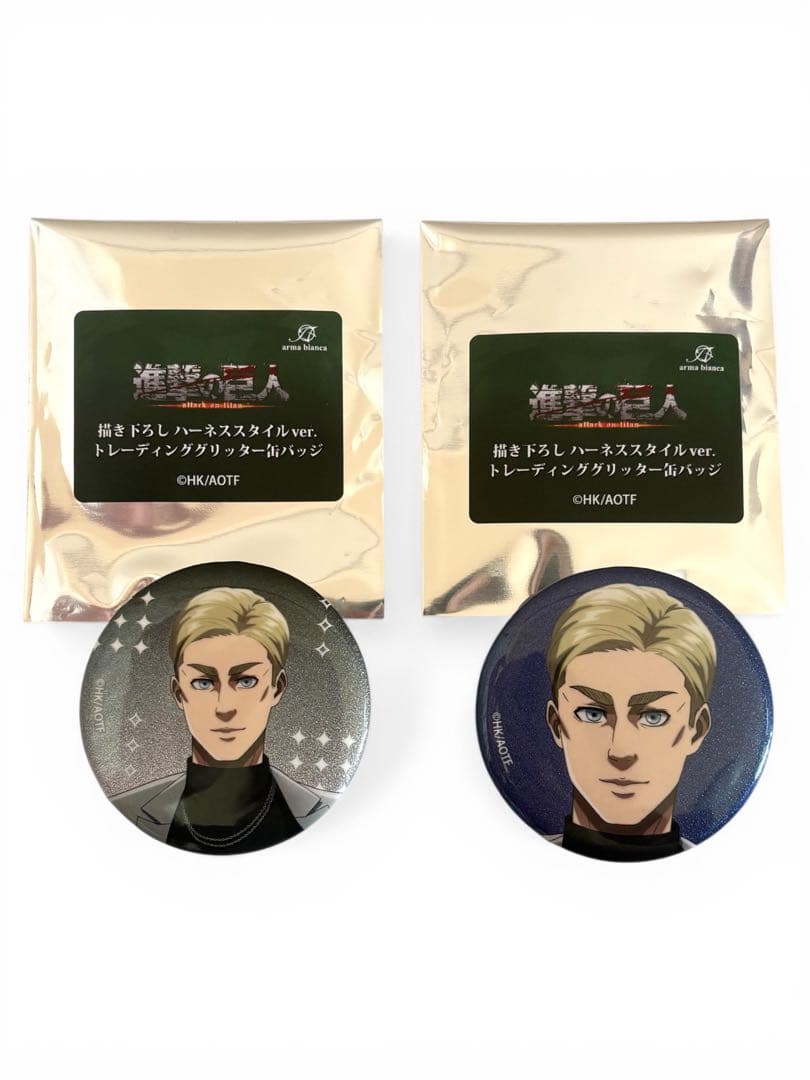 【新品　進撃の巨人】エルヴィン・スミス アクリルスタンド、缶バッジ、他7点セット