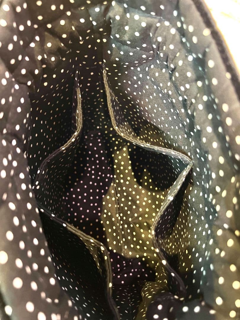 ロラライハリス♡ブラックベロア♡刺繍のワンハンドル巾着バッグ♡