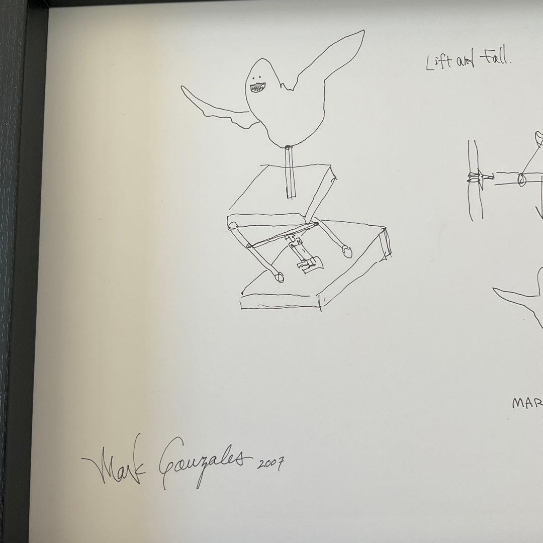 マークゴンザレス　MARK GONZALES ドローイング　アート　原画 ①