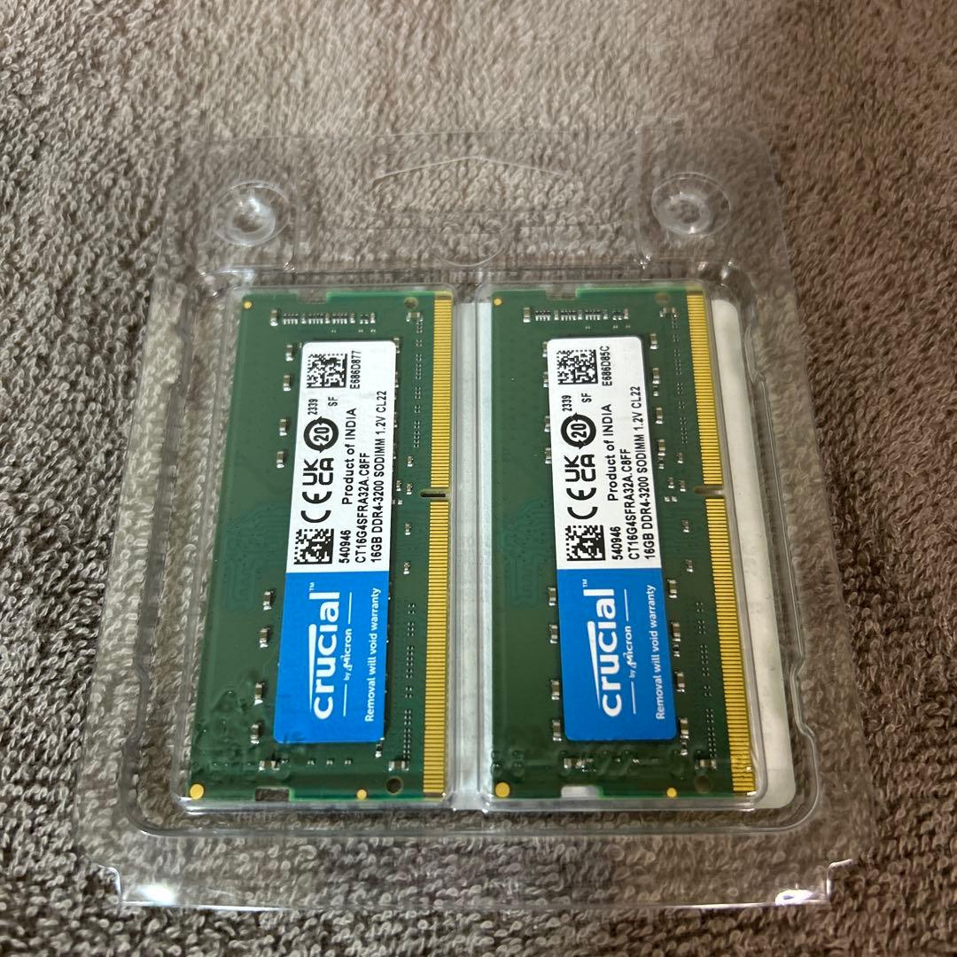 Crucial 32GB DDR4 メモリー CT2K16G64SFRA32