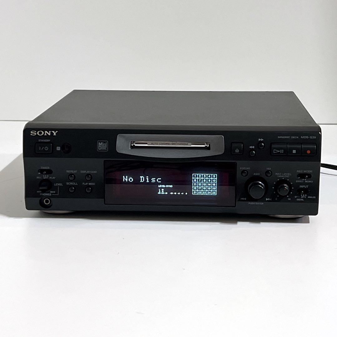 【美品・動作品】 SONY MDS-S39 MDデッキ ブラック