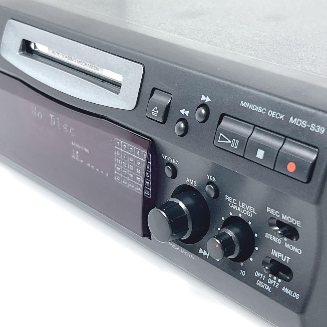 【美品・動作品】 SONY MDS-S39 MDデッキ ブラック