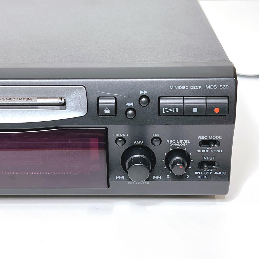 【美品・動作品】 SONY MDS-S39 MDデッキ ブラック