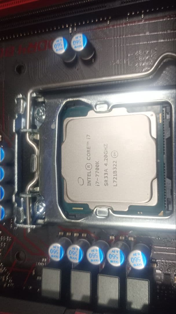 z270 GAMING PLUS Corei 7 7700k CPUクーラー付き