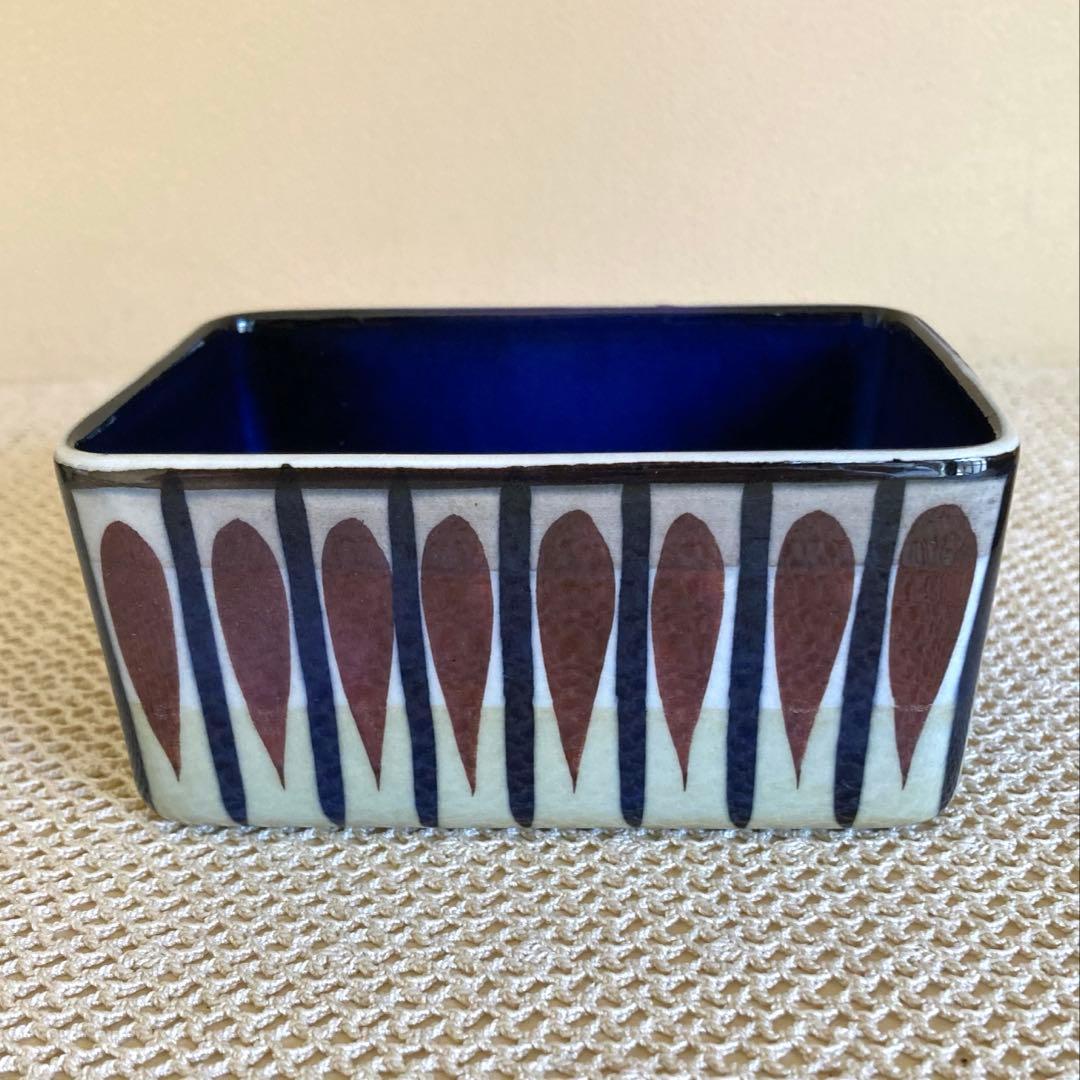 ロイヤルコペンハーゲン テネラ 紫の花バターボックス デンマーク製 1個