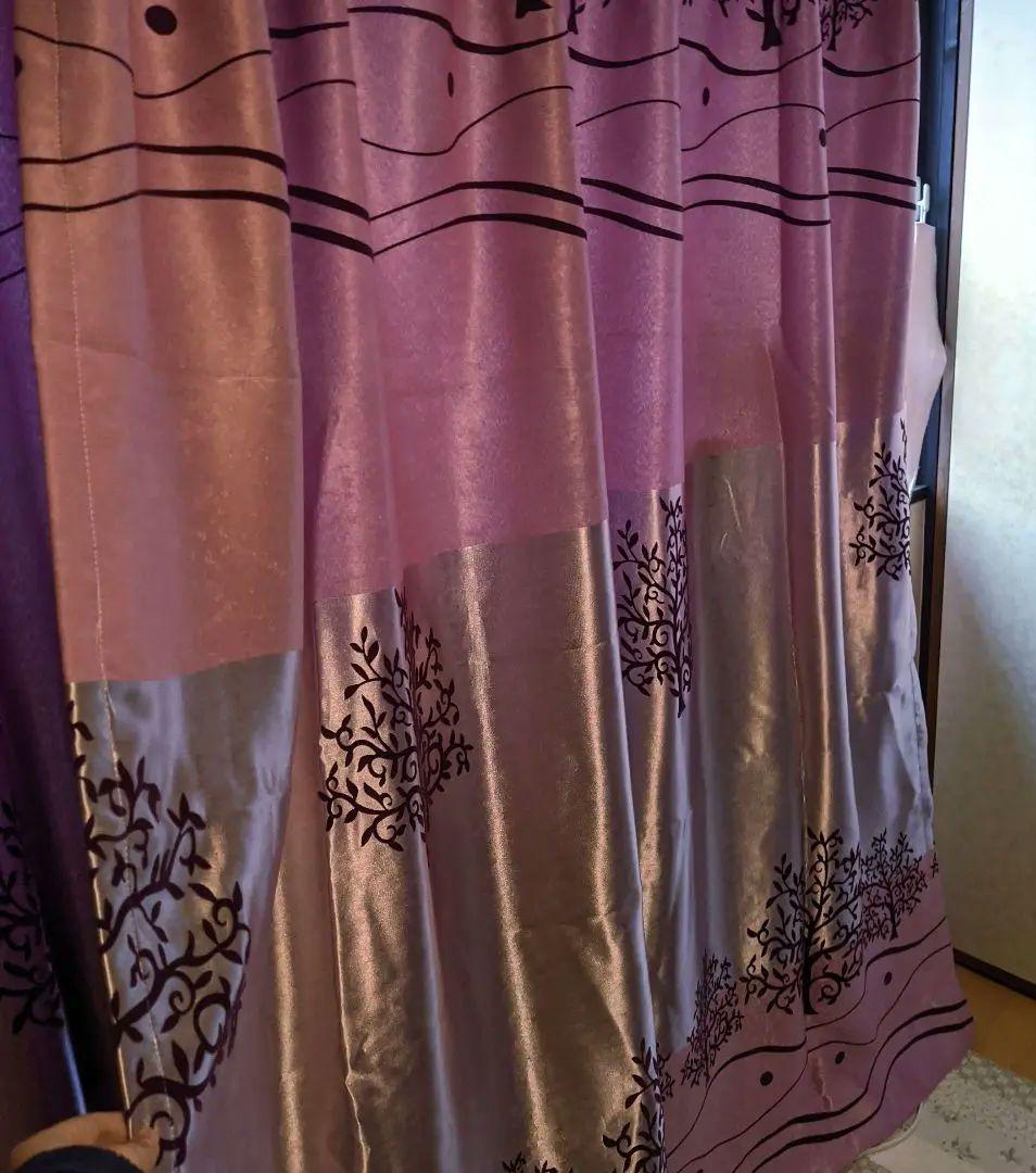紫のカーテン　セット