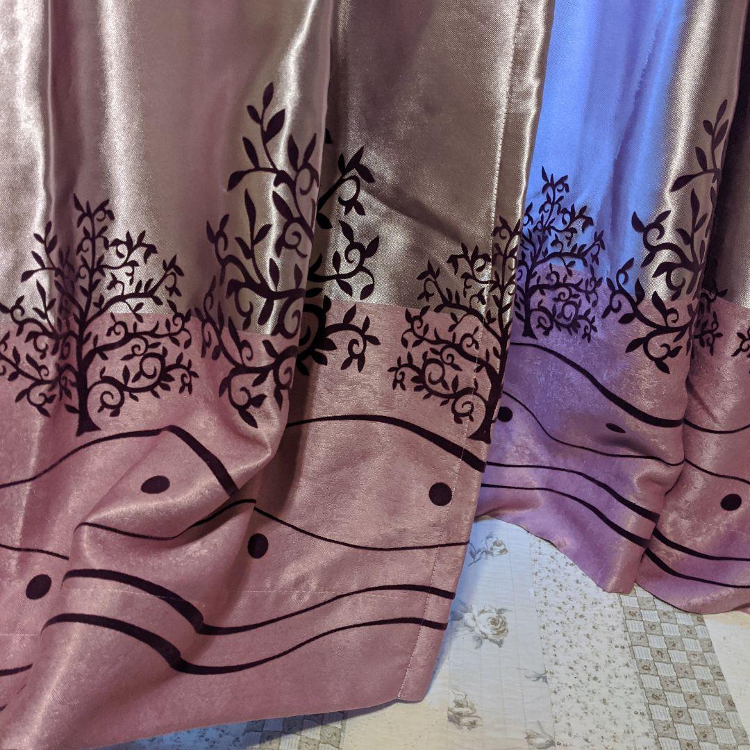 紫のカーテン　セット