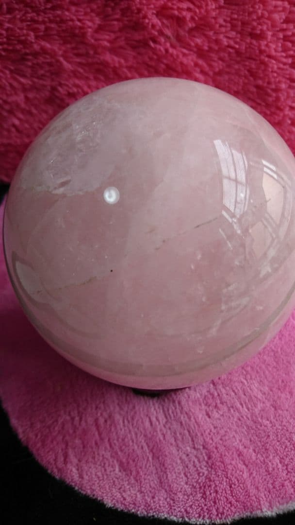ローズクォーツ 玉台付