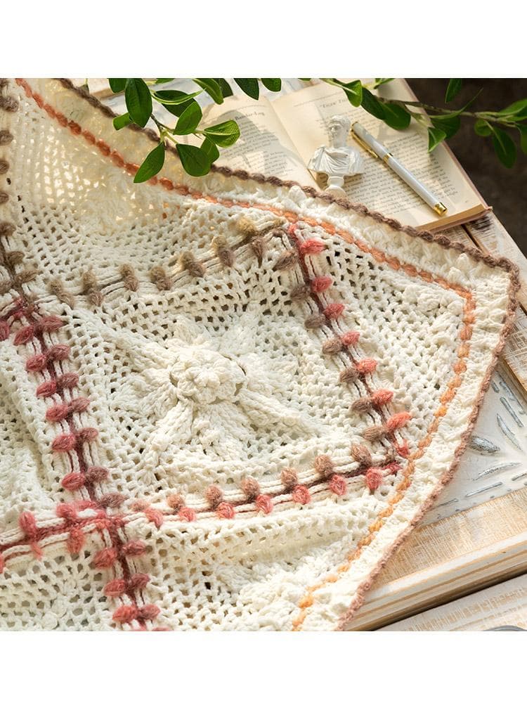 ACANTHUS かぎ針編み パッチワーク マルチカバー ひざかけ こたつカバー