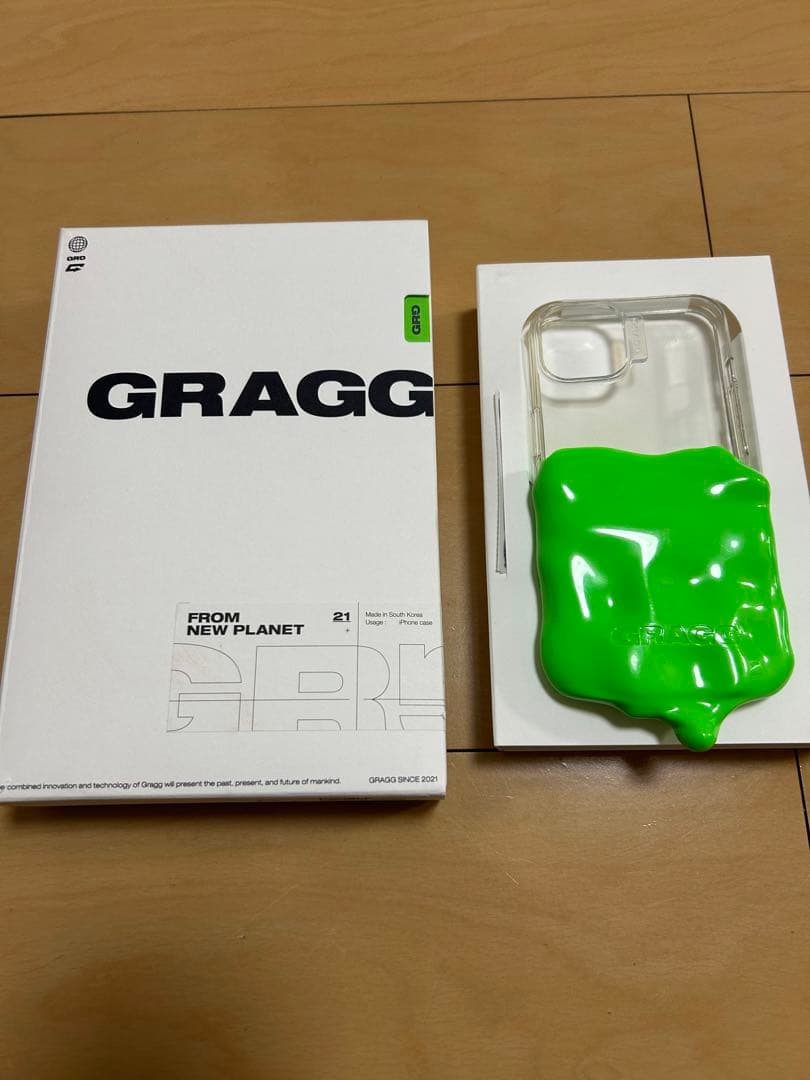 GRAGG ネオングリーン iphone14 ケース