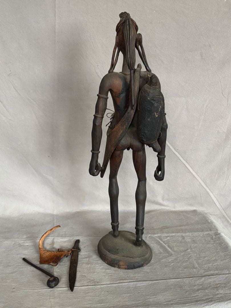 アフリカンアート マサイ族 彫刻 木製 50cm