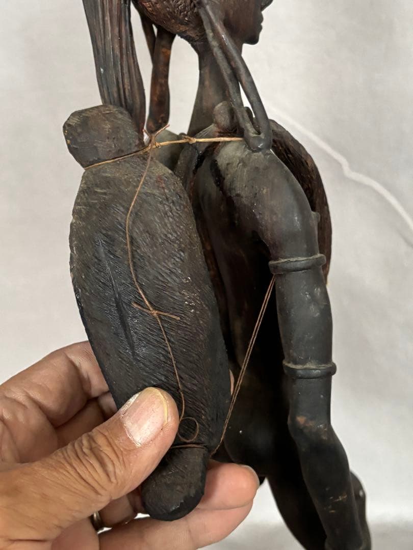 アフリカンアート マサイ族 彫刻 木製 50cm