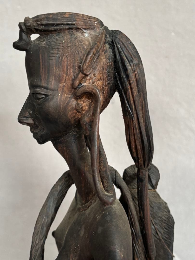 アフリカンアート マサイ族 彫刻 木製 50cm