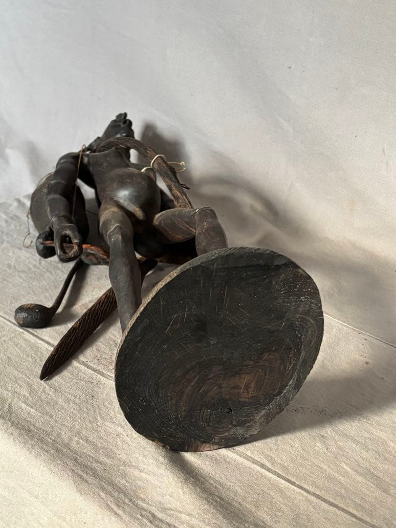 アフリカンアート マサイ族 彫刻 木製 50cm