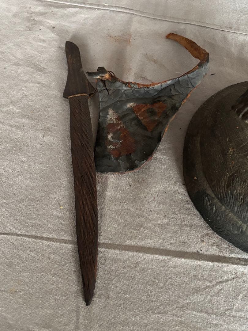 アフリカンアート マサイ族 彫刻 木製 50cm